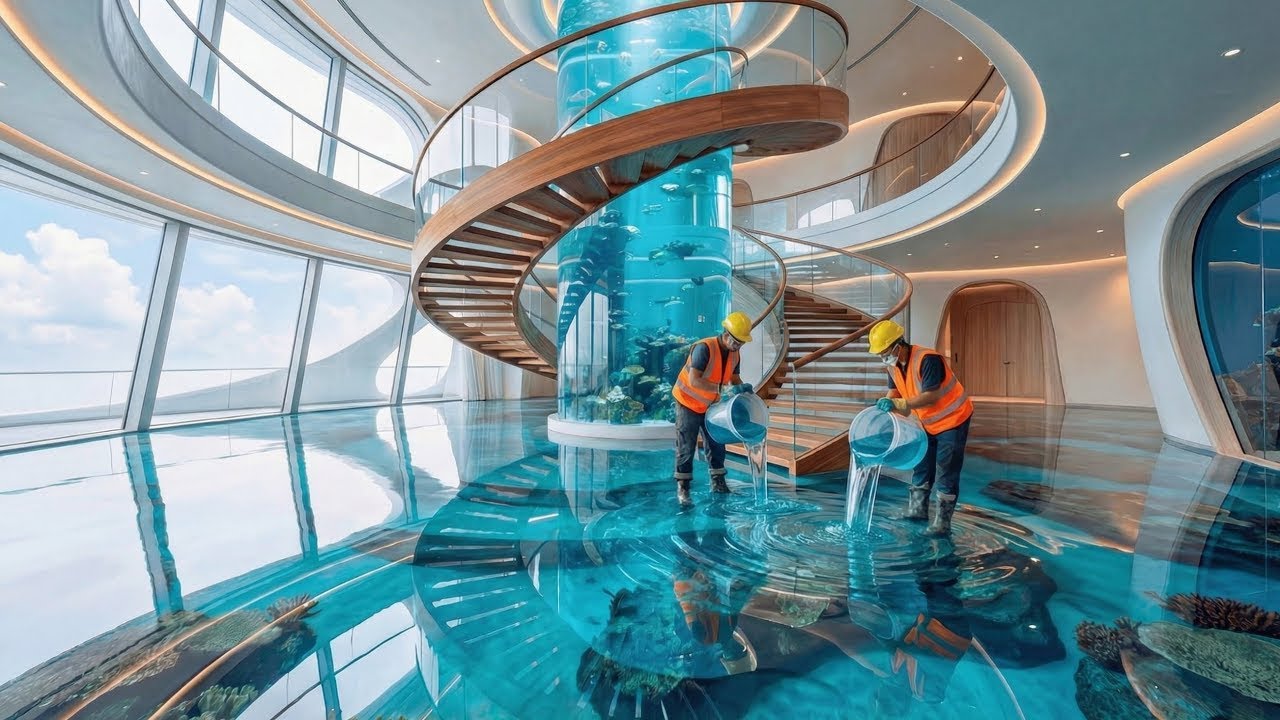 Top 7 Beautiful Epoxy Floors with Refined Resin Pours for Luxury Villas