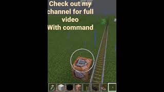 command block trick for Automatic rail in minecraft
