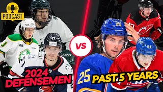 Ranking This Year's D-Men vs. the Past 5 Drafts | Can 2024 Top the Charts?