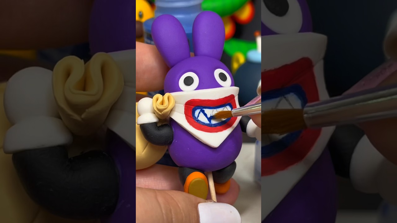 Nabbit from Super Mario with Polymer Clay 