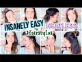 Easy Heatless Hairstyles for School!