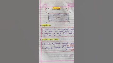 Properties of rectangle