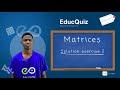Mathematics  - Solution to Exercise 2: Matrices