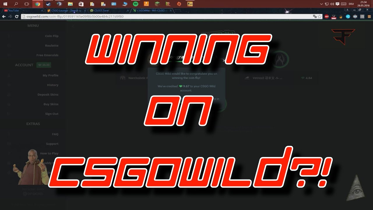 CS:GO: Gambling on CSGOWILD #1 ! - OH THAT BAIT! - YouTube