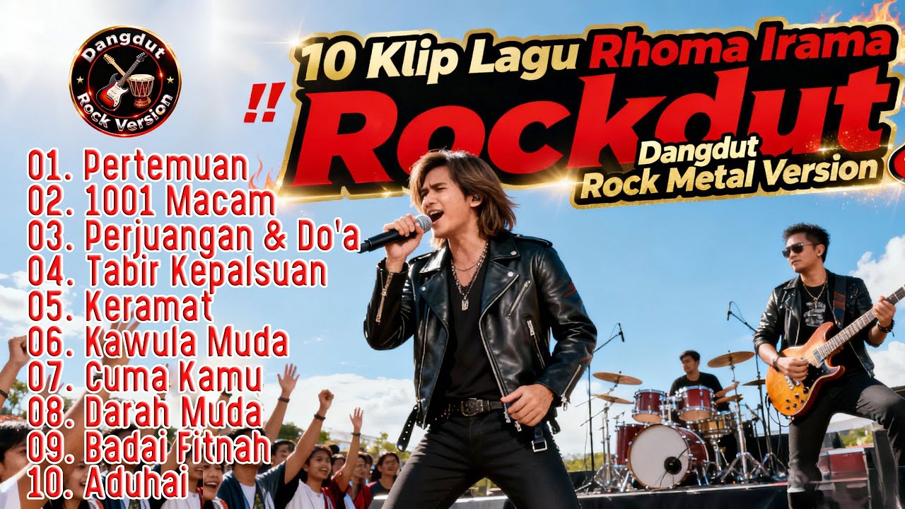 10 Lagu Rhoma Irama Versi Rockdut 🎤 Dangdut Rock Metal Terbaik Sepanjang Masa!