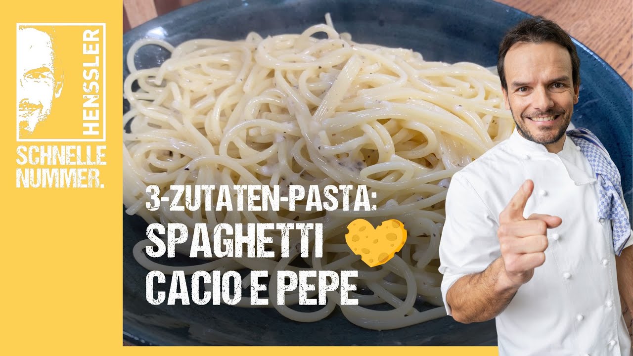Schnelles Spaghetti Cacio e Pepe Rezept von Steffen Henssler | Günstige Rezepte
