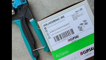 Clipsal Cat6 RJ45 termination tool - FASTish
