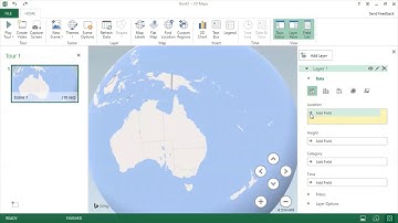 Creating a simple map with MS Excel (3D Maps)