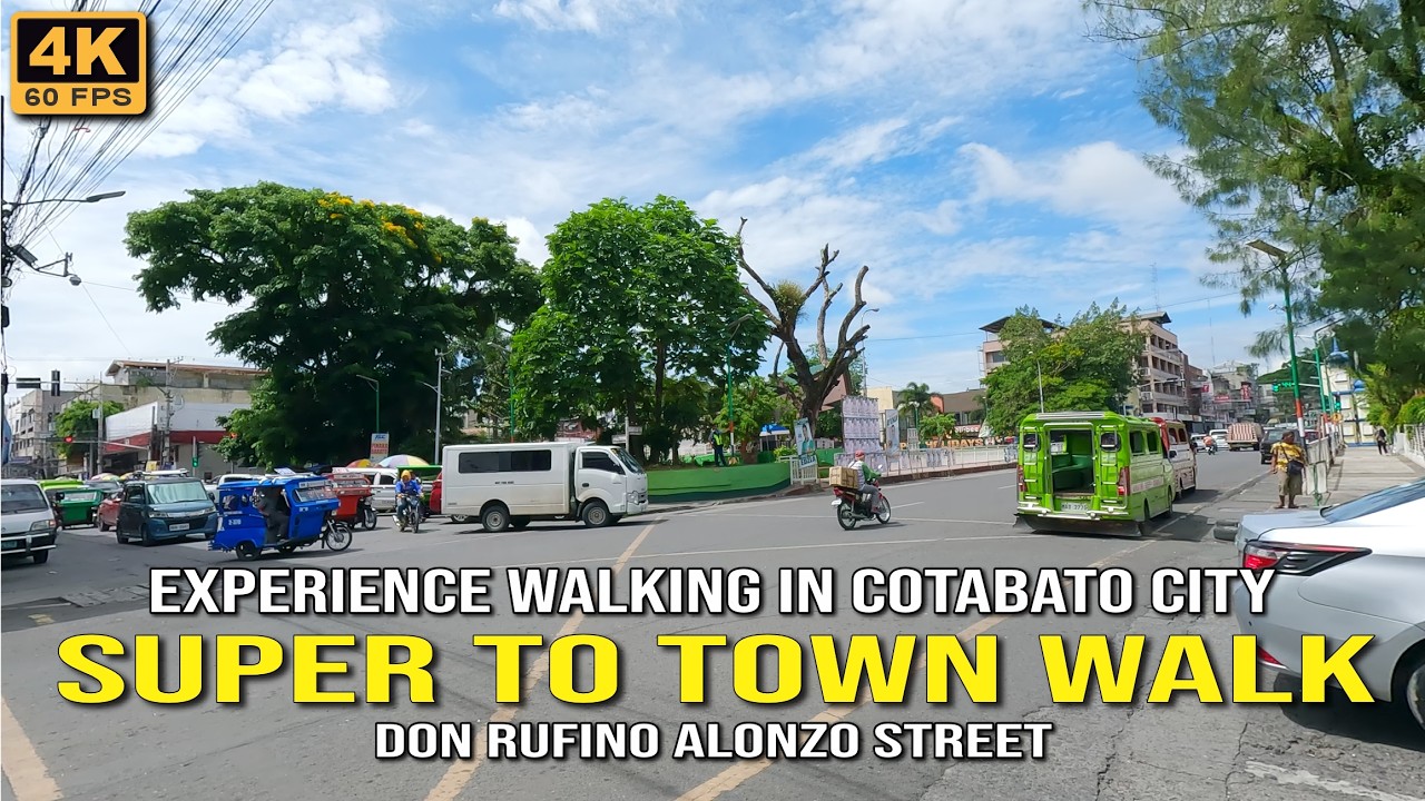 Super to Town Walking Tour | Experience Walking in Cotabato City Along Magallanes Street | 4K 60fps