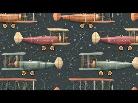 Toy Airplane Retro Art Style Pattern, a Pattern Graphic by karenfoleyphoto (Thumbnail 9 of 9)