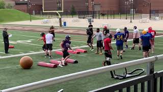2019 0609 44 SMSU OL/DL Camp (#6, Black Jersey)