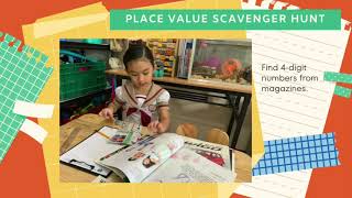 Place Value Scavenger Hunt Activity.