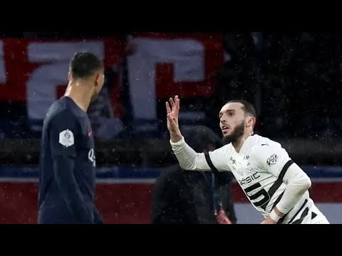 امين غويري يسجل هدف ضد باريس سان جيرمان 