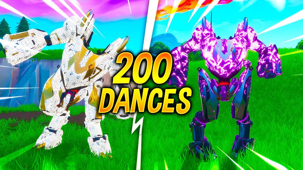 B.R.U.T.E Doing All 200 Dances of Fortnite