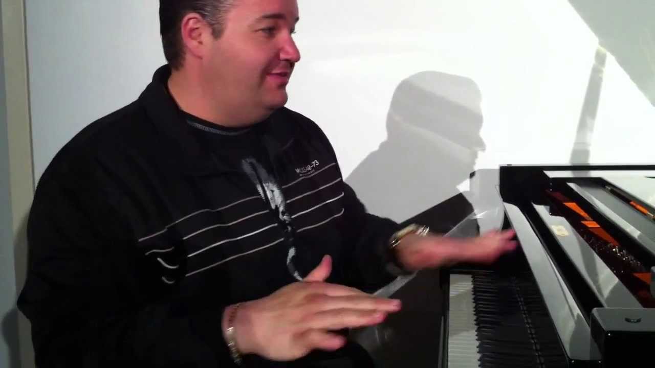 NAMM 2014 Ryan Ahern at Schimmel pianos for Keyboard Magazine