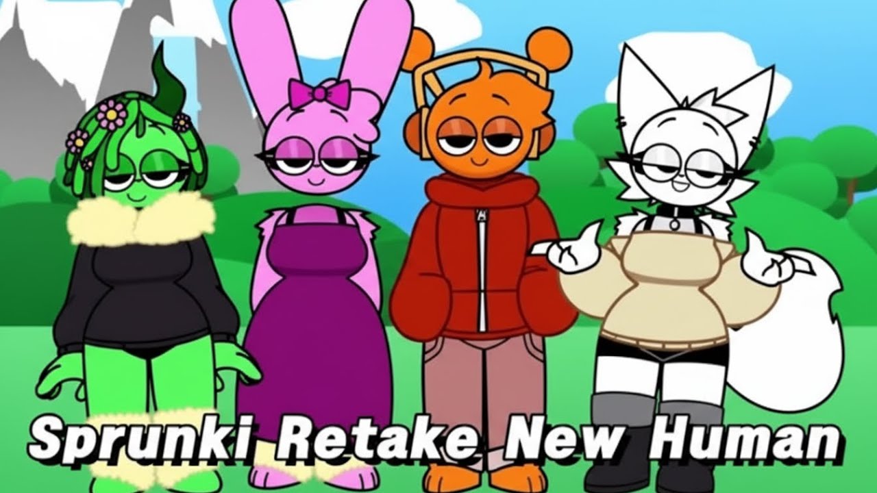 sprunki retake new human vs sprunki banana porridge