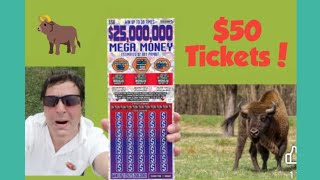 Mega Money Mass Lottery $50 Tickets