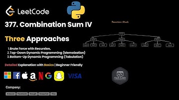 LeetCode 377: 🎯 Combination Sum IV Explained: Crack Coding Interviews Like a Pro!  3 Approaches 🚀