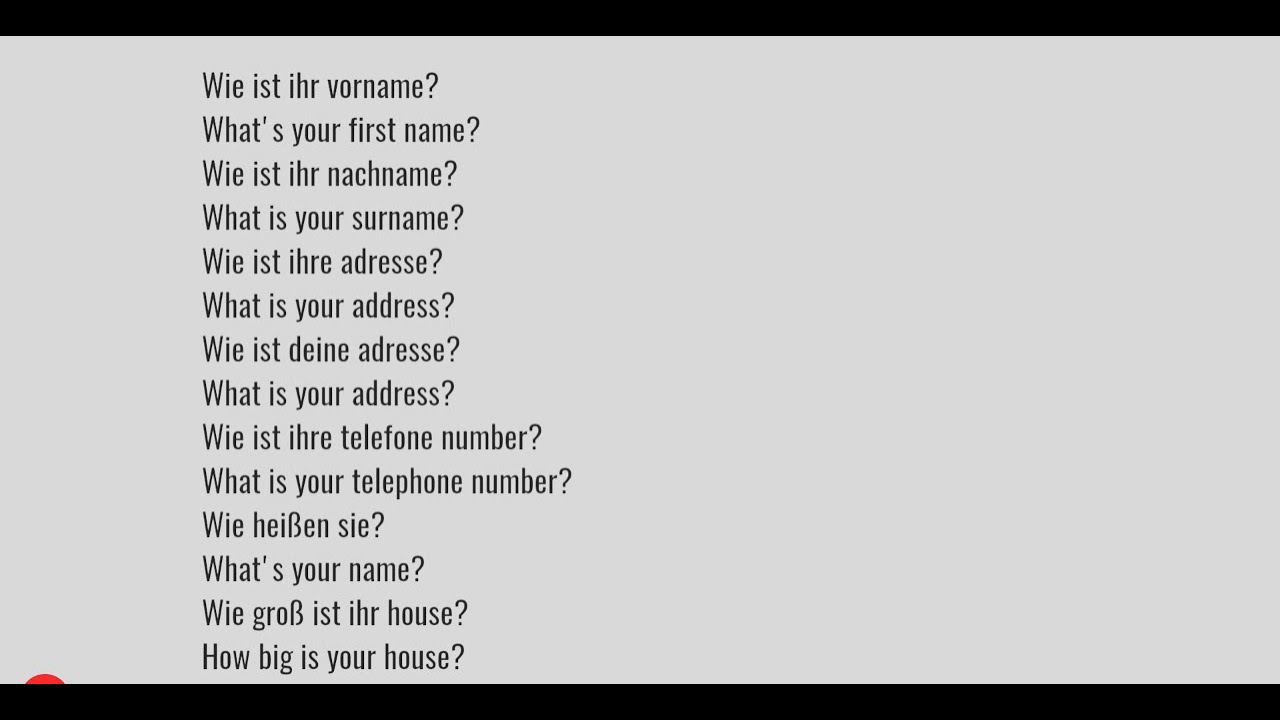 How you make sentences German language || question for beginners - YouTube