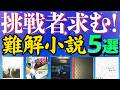 【5選】えっ、ムズすぎる!僕が最近に読んだ難解すぎる小説5冊を紹介します!