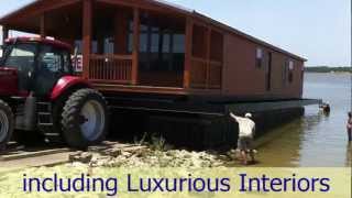 Floating Vacation Homes or Dockominiums for Sale on Lake Texoma near Dallas in Pottsboro Texas