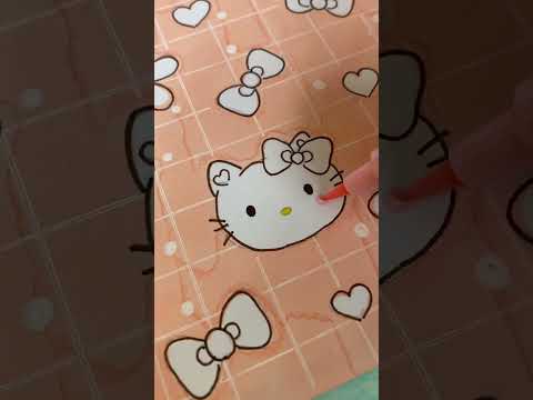 КРАСИВАЯ БУМАГА С Hello Kitty🎀ДЛЯ СКРАПБУКИНГА