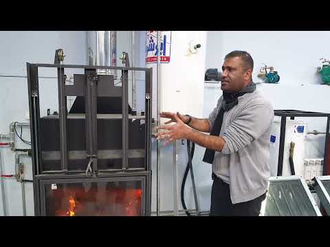 شبك صوبة الحطب فاير بليس مع التدفئة المركزية ونظام المياه الساخنة مركز حلحول للتدريب المهني