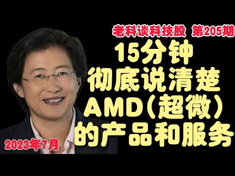 第206期：15分钟，让投资者理解AMD (超微) 的核心技术，产品，和解决方案！！！AMD的GPU究竟是如何迎接AI革命？如何和英伟达抢生意？