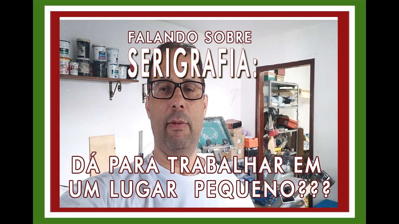 Trabalhando com silk(serigrafia) em lugar pequeno!!!