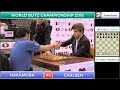 NAKAMURA VS CARLSEN | WORLD BLITZ CHAMPIONSHIP 2016