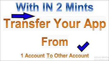 How To Transfer apps/change ownership to a different developer account Play Console