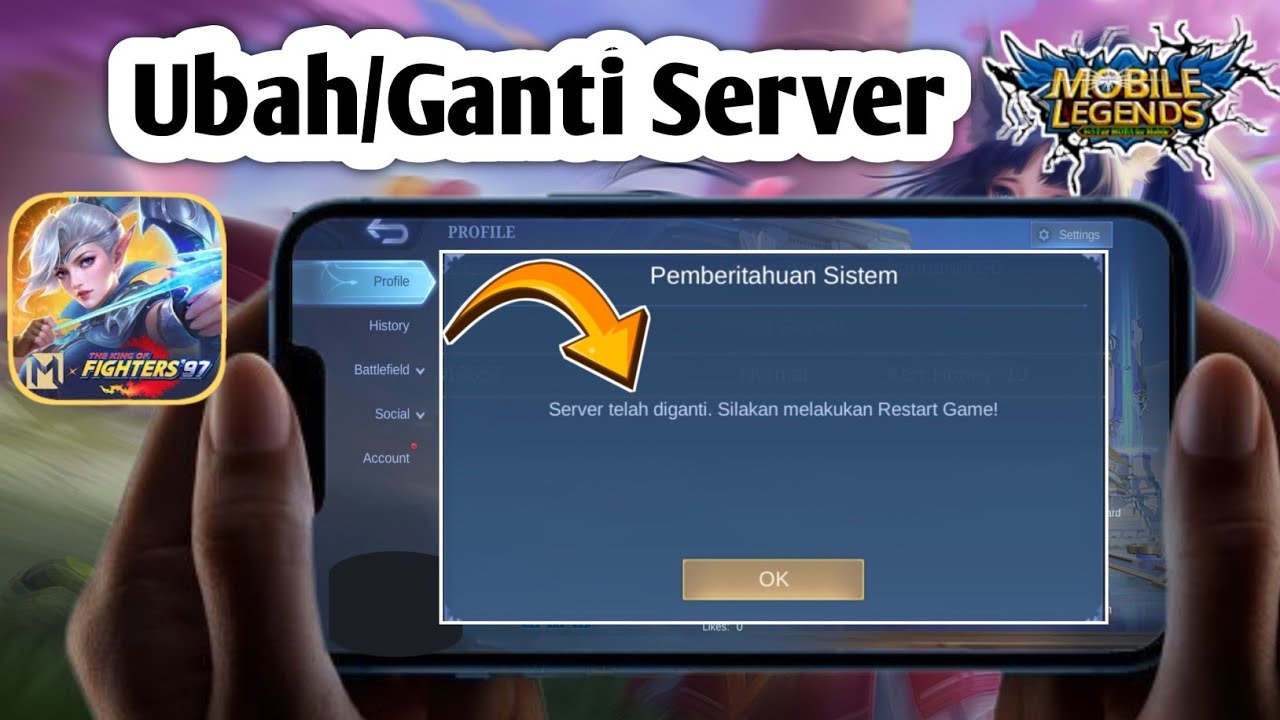 Cara Mengubah Server Mobile Legends | Cara melihat server ML dimana ...