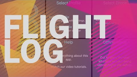 New iOS App: Bebop Control - Flight Log
