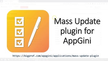 Installing and using Mass Update plugin for AppGini