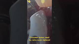 Customer states just needs a valve cover leaking oil. #ford #diy #worstengineevermade.