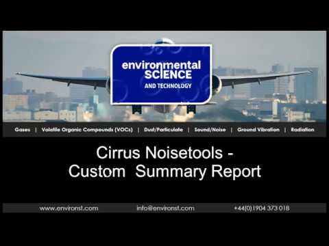 Cirrus Noise Tools - Creating Custom Summary Reports