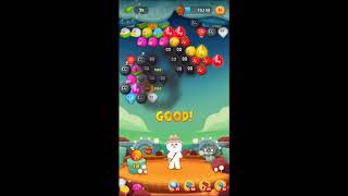 LINE バブル2　STAGE 1552　銀コニー　アイテムあり　×1.5　Silver Cony　LINE BUBBLE 2