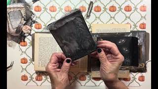 Gravewood Manor Horizontal Tab Journal using @craftycat7212 Haunted Hotel Kit, Part 9