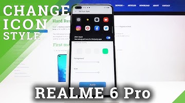 How to Change Icon Style in REALME 6 Pro - Select Icon Look