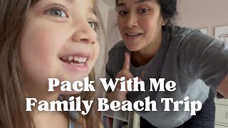 Pack With Me for Our Family Beach Vacation | Family of 5 Travel Prep