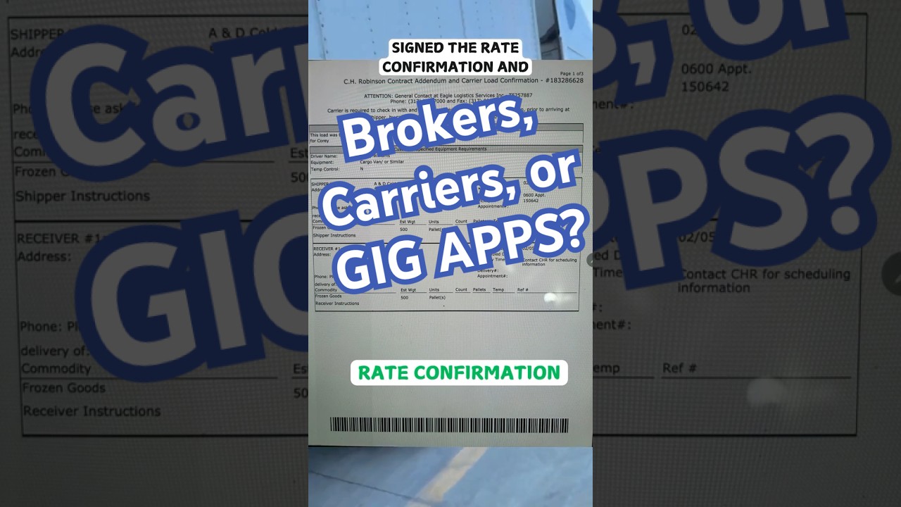 Carrier VS Broker Vs GIG APPS (Which is Better for You?) 