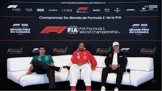 F1 Pre-Race Press Conference - Lewis Hamilton, Valtteri Bottas & Lance Stroll | Canadian GP 2026