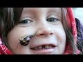 Snail Slime on Face - Little Girl an her Snail -- Funny Kids Video with Animal thumbnail