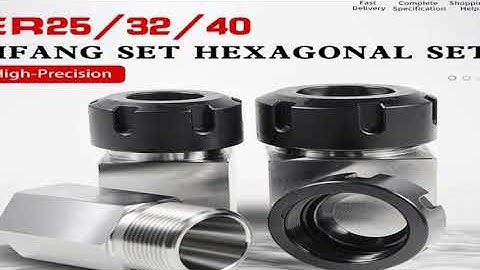 ER Square Hex Collet Block ER/25/32/40 Block Chuck Holder Workholding Holder for CNC Lathe Engravi