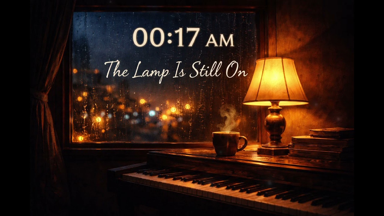 00:17 AM – The Lamp Is Still On | Cinematic Night Piano for Deep Focus