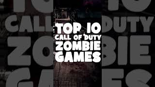 Ranking Every Cod Zombies GAME from Worst to Best #shorts