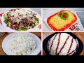 ПОТРЯСАЮЩЕ ВКУСНЫЕ САЛАТЫ🎄 СРАЗУ 4 САМЫХ МЯСНЫХ САЛАТОВ НА ЛЮБОЙ ПРАЗДНИЧНЫЙ СТОЛ!!!!