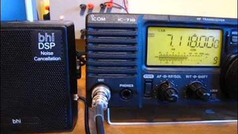 Icom IC718 with BHI DSPKR DSP speaker