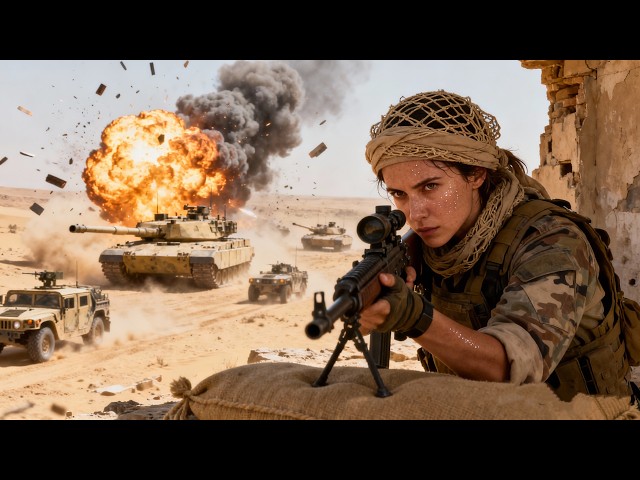 Sexy Female Sniper Lays 24-Hour Desert Ambush, Wipes Out Entire Enemy Force Alone！