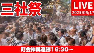 【高画質FHDライブカメラ】浅草神社例大祭「三社祭」町内神輿追跡　Asakusa Shrine Annual Festival Sanja Matsuri【live camera】20250517